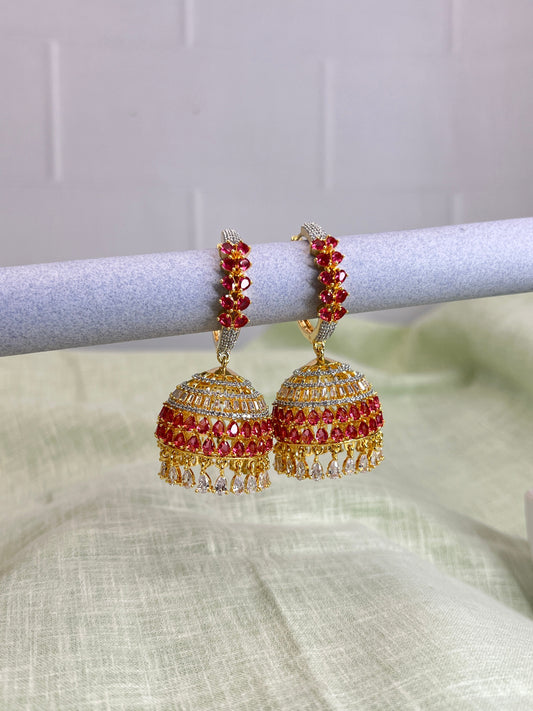 Stone Jhumka 0077 - Mahilas