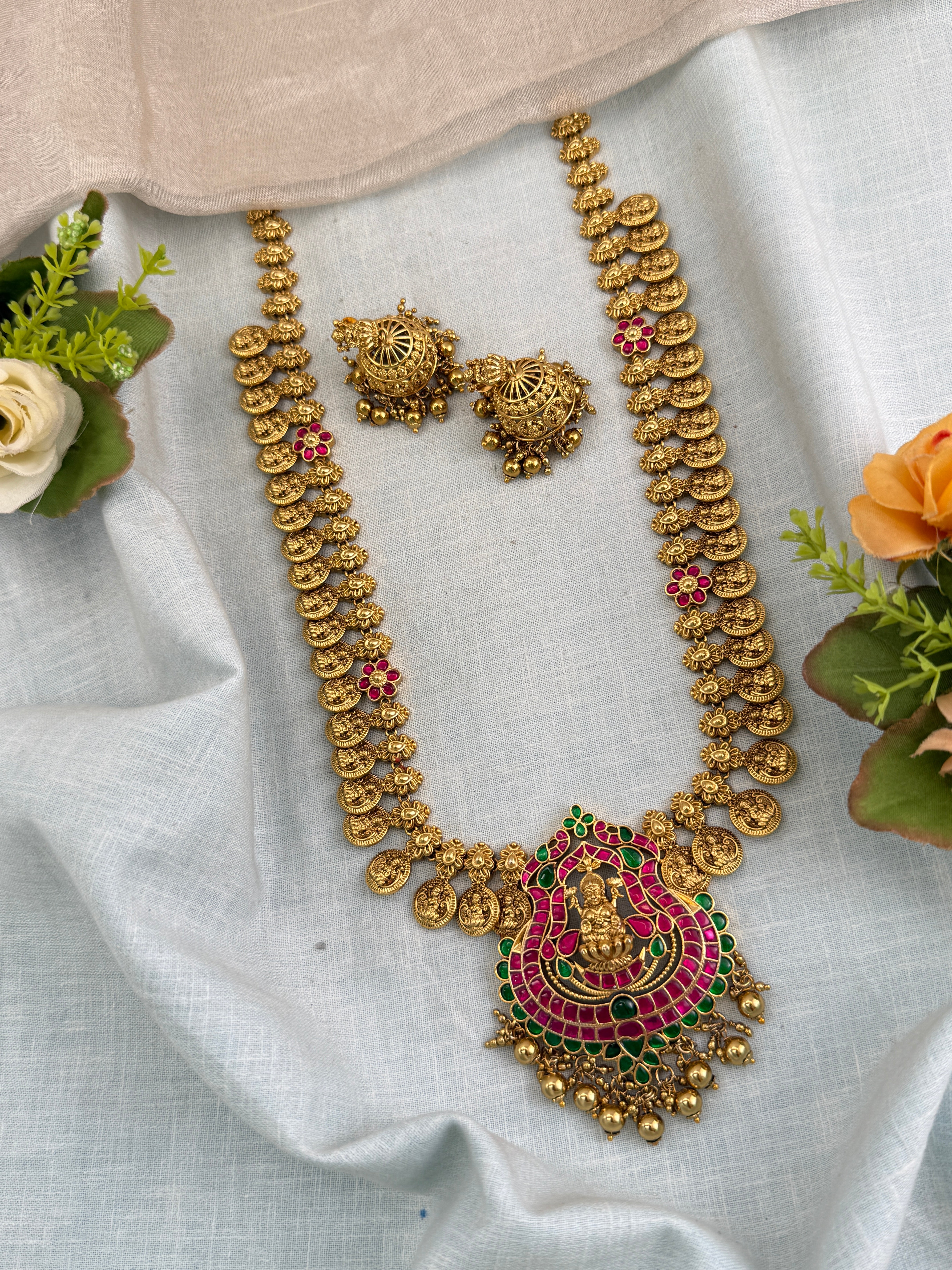 Antique temple necklace for women
