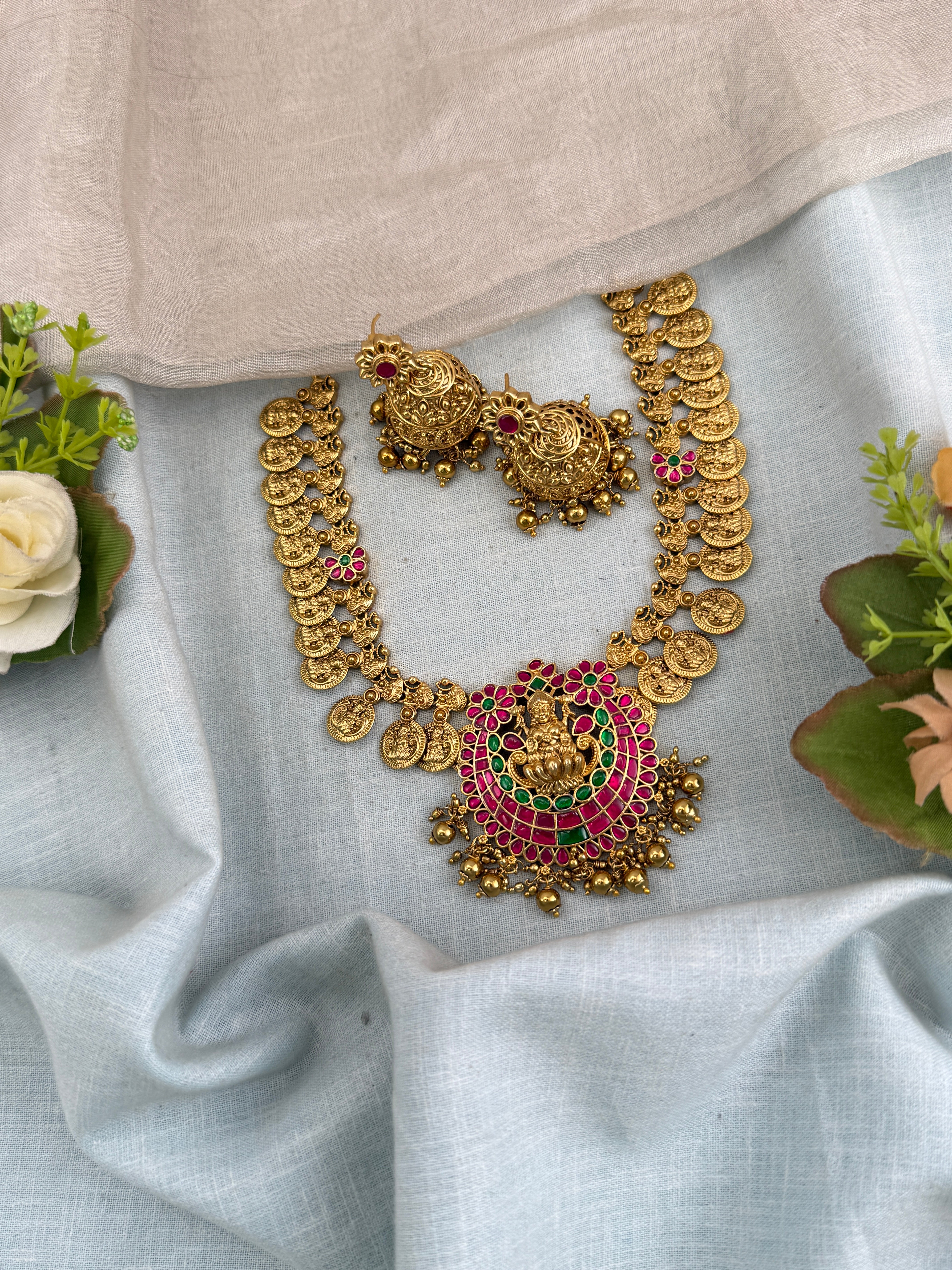 Antique temple necklace for women