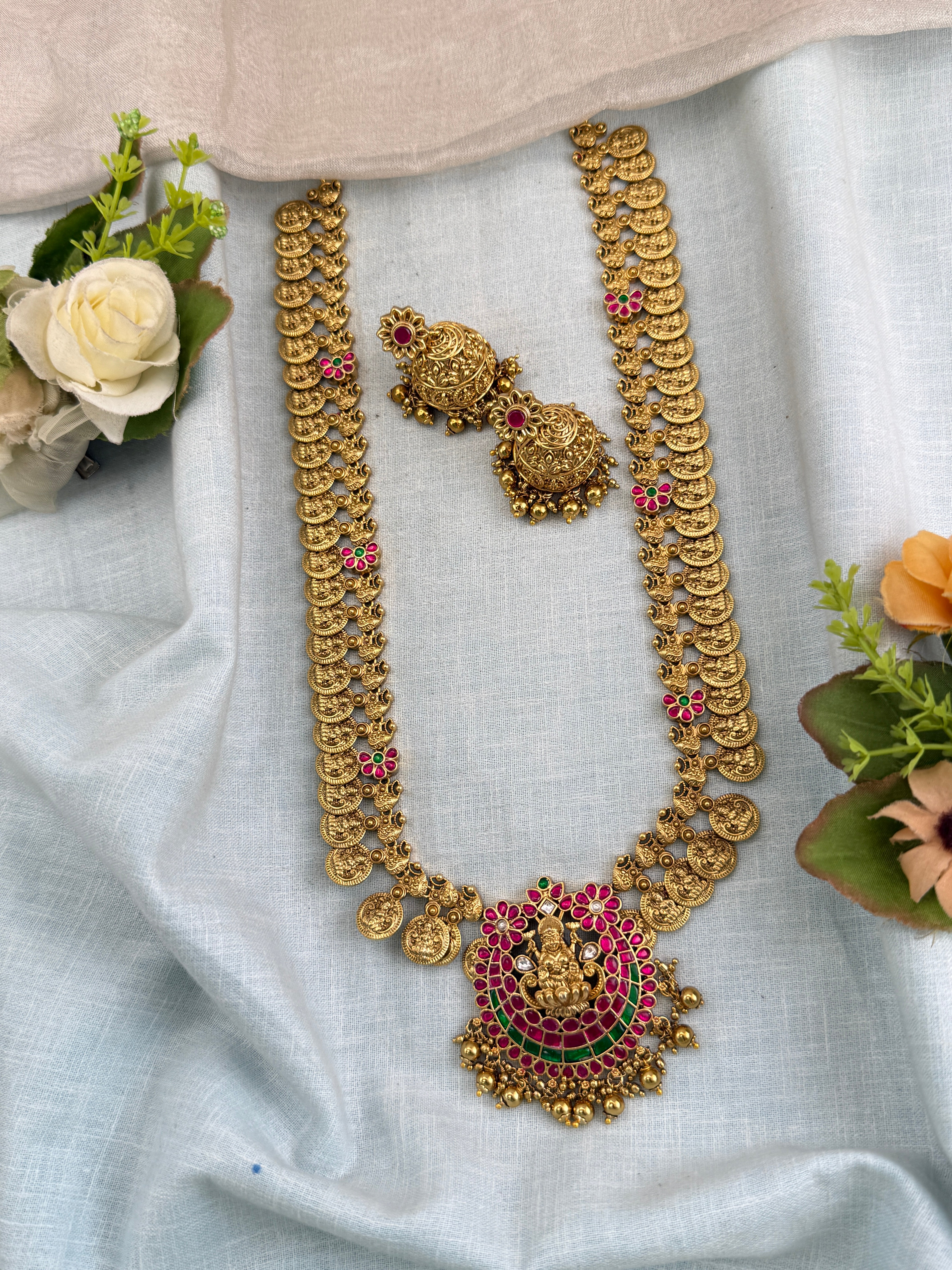 Antique temple necklace for women