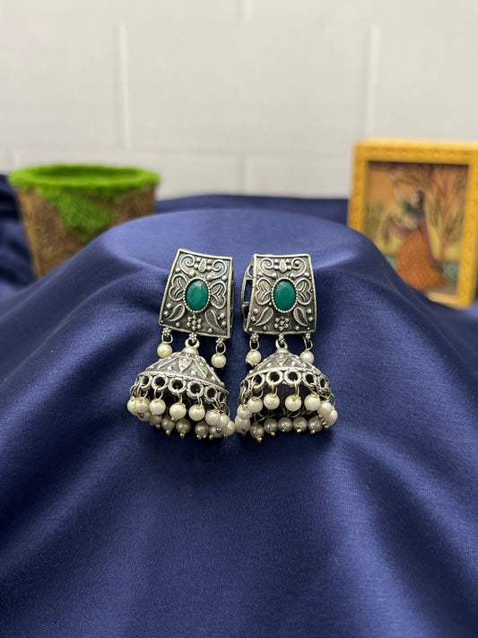 Oxidised Jhumka 0002 - Mahilas