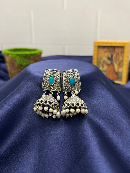 Oxidised Jhumka 0003 - Mahilas