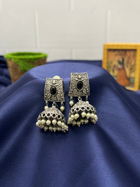 Oxidised Jhumka 0005 - Mahilas