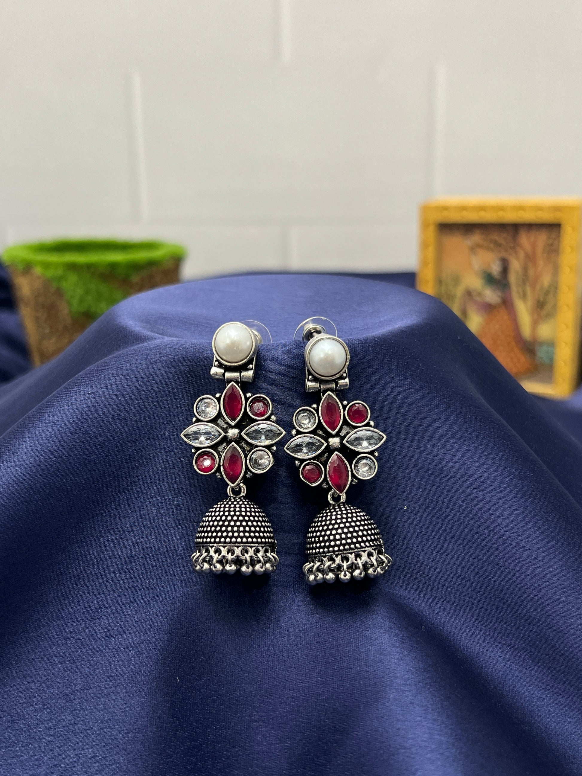 Oxidised Jhumka 0007 - Mahilas