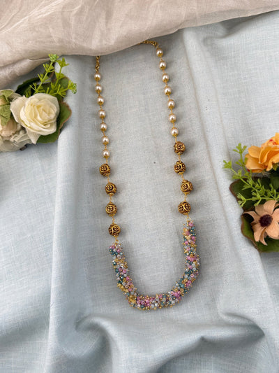 Antique Chain Pearl Mala | N0376A - Mahilas