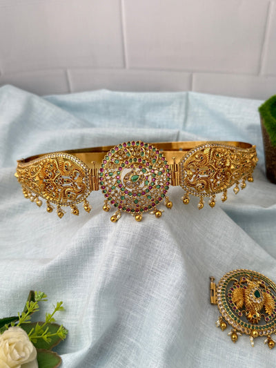 Antique Changeable Pendant Grand Vaddanam Kamarbandh | V0116 - Mahilas