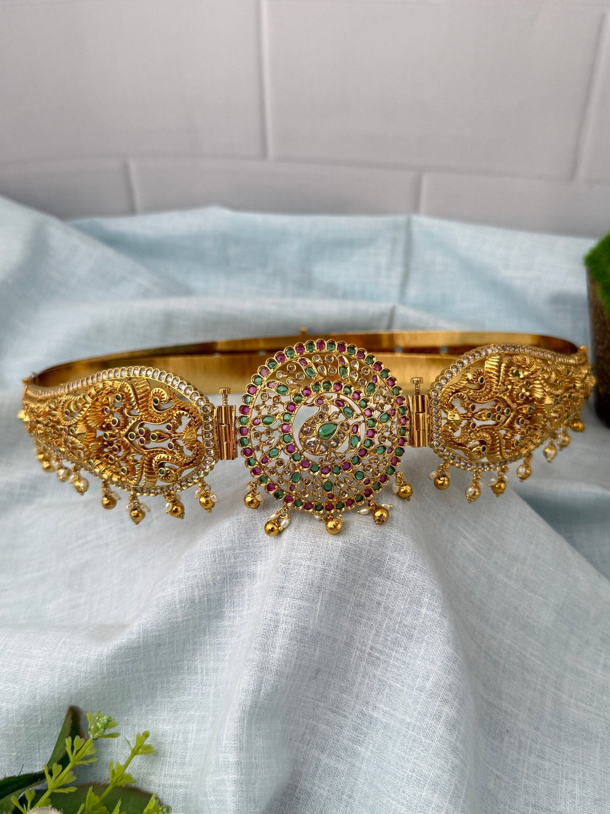 Antique Changeable Pendant Grand Vaddanam Kamarbandh | V0116 - Mahilas