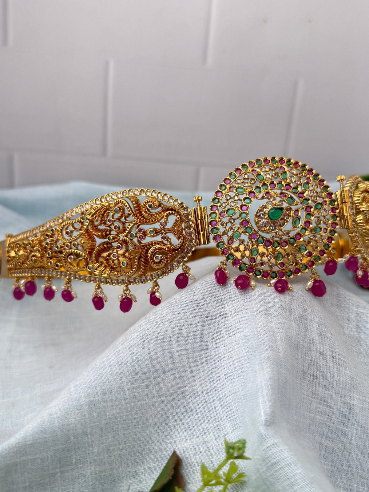 Antique Changeable Pendant Grand Vaddanam Kamarbandh | V0117 - Mahilas