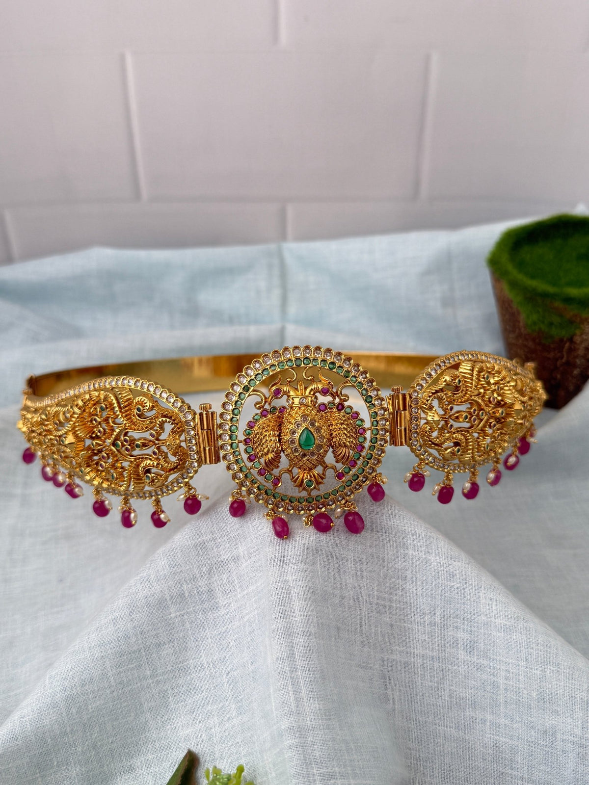Antique Changeable Pendant Grand Vaddanam Kamarbandh | V0117 - Mahilas