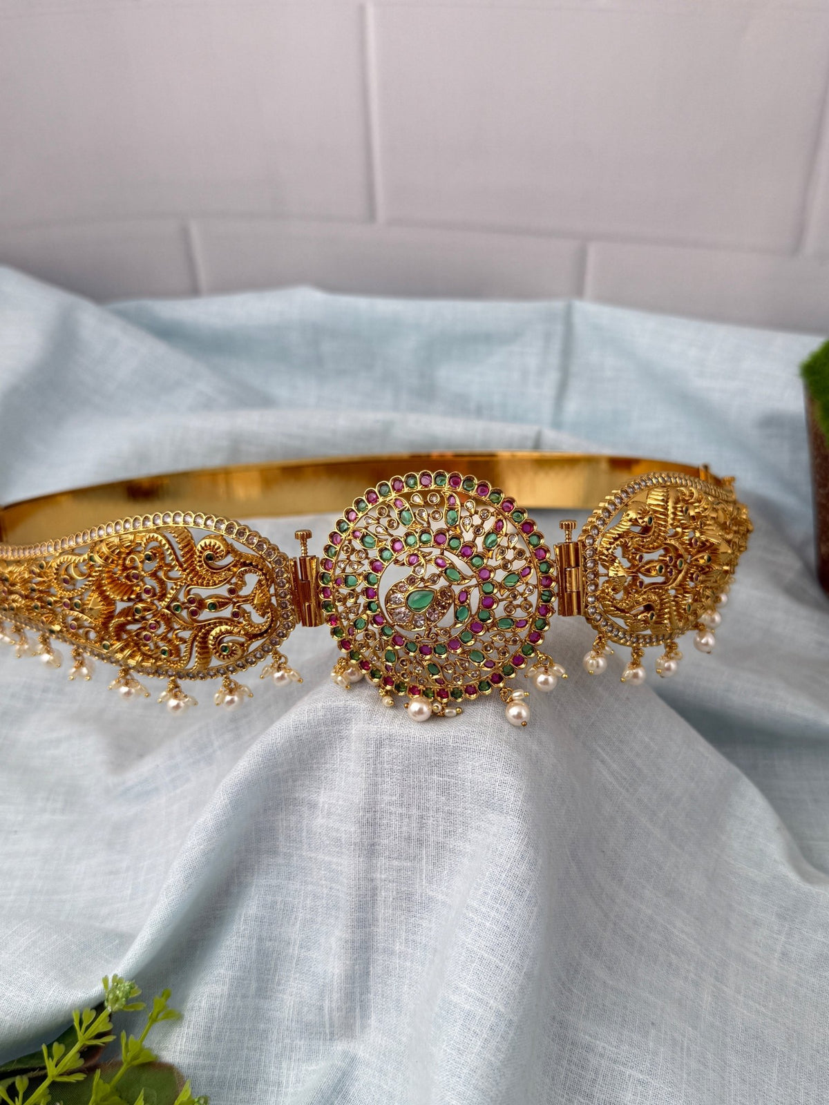 Antique Changeable Pendant Grand Vaddanam Kamarbandh | V0118 - Mahilas