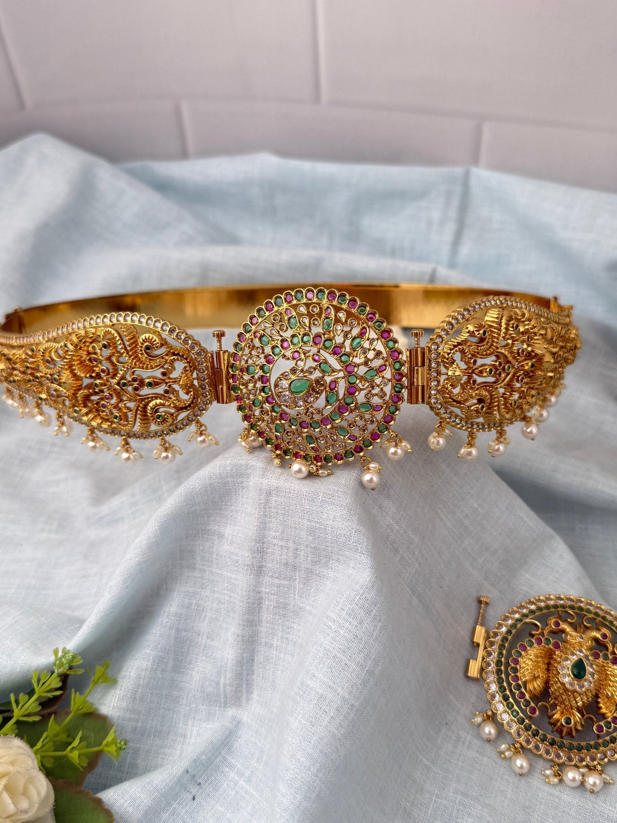 Antique Changeable Pendant Grand Vaddanam Kamarbandh | V0118 - Mahilas