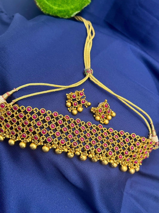 Antique Choker Necklace 4013 - Mahilas