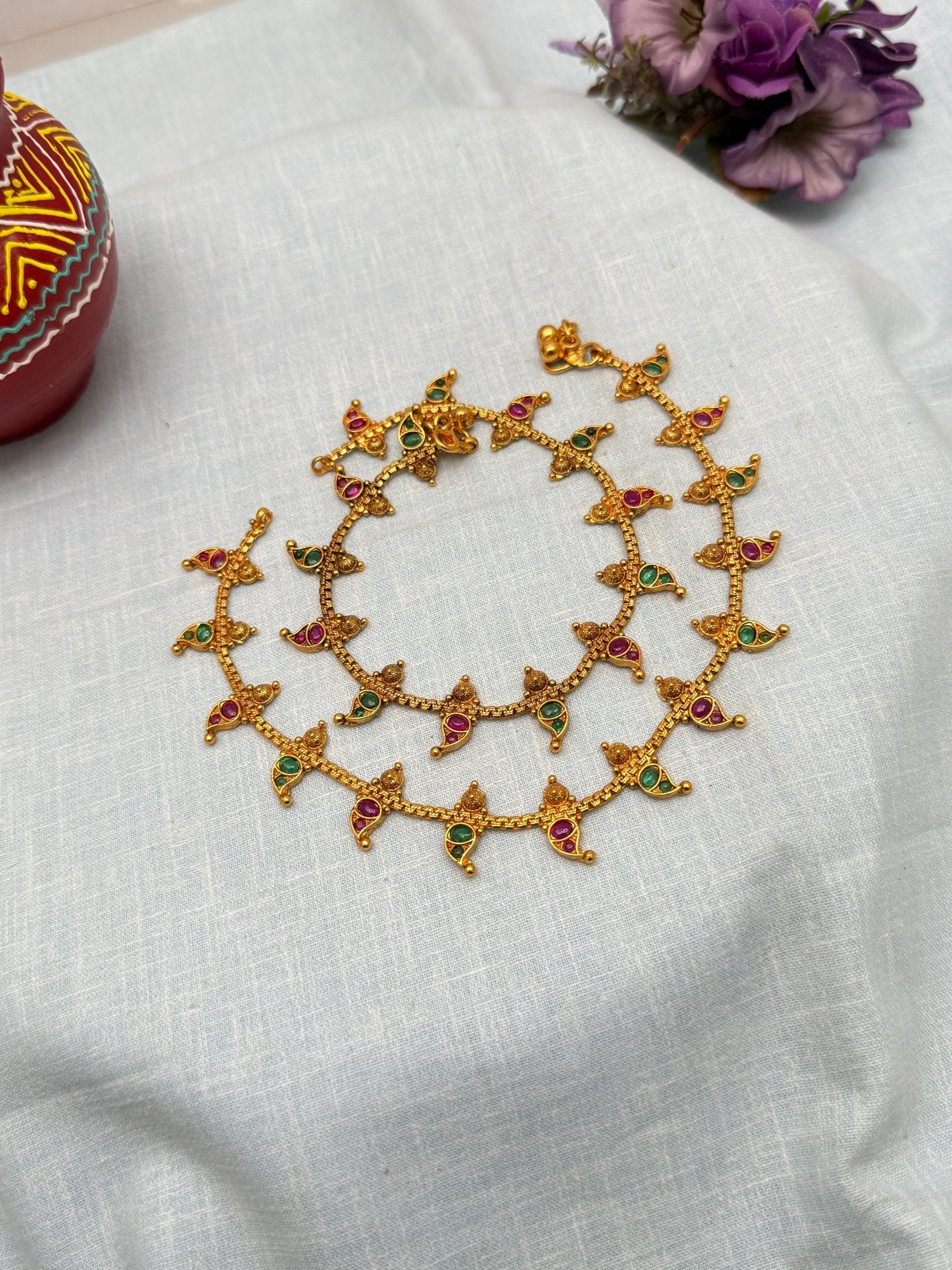Antique Designer Anklet Gejje 0146 - Mahilas