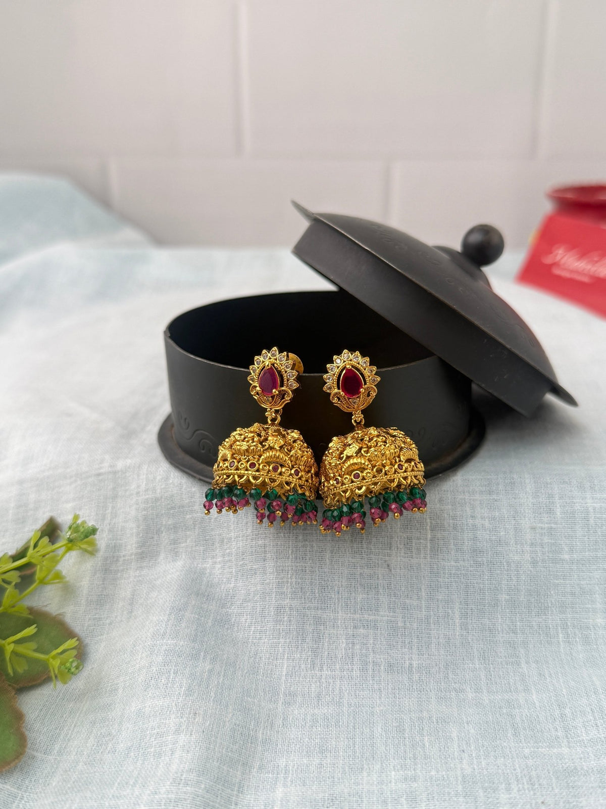 Antique Designer Jhumka Earrings| E0715 - Mahilas
