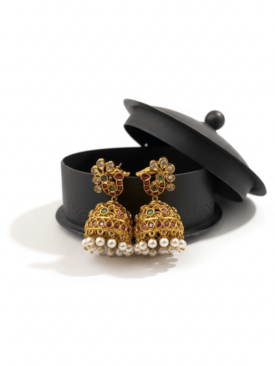 Antique Designer Jhumka Earrings| E0716 - Mahilas