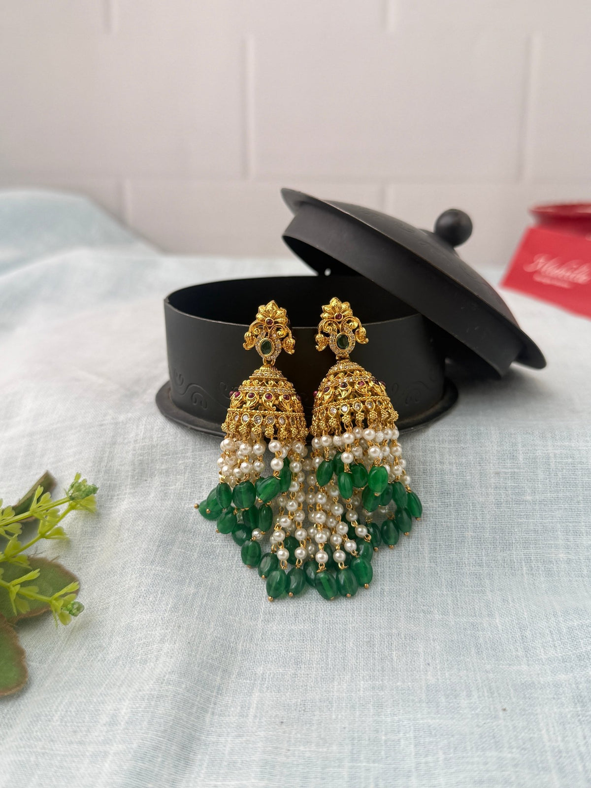Antique Designer Jhumka Earrings| E0719 - Mahilas