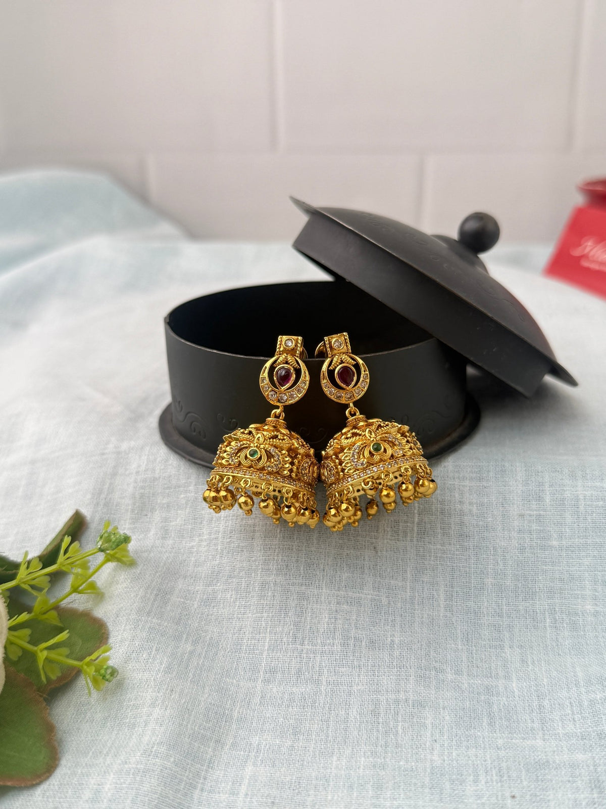 Antique Designer Jhumka Earrings| E0720 A - Mahilas