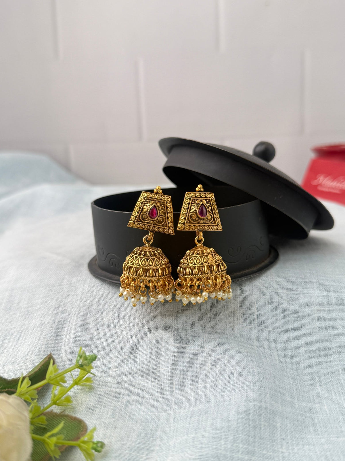 Antique Designer Jhumka Earrings| E0721 - Mahilas