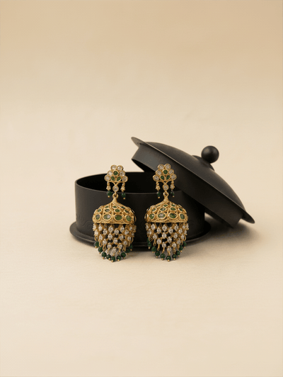 Antique Designer Jhumka Earrings| E0723 - Mahilas