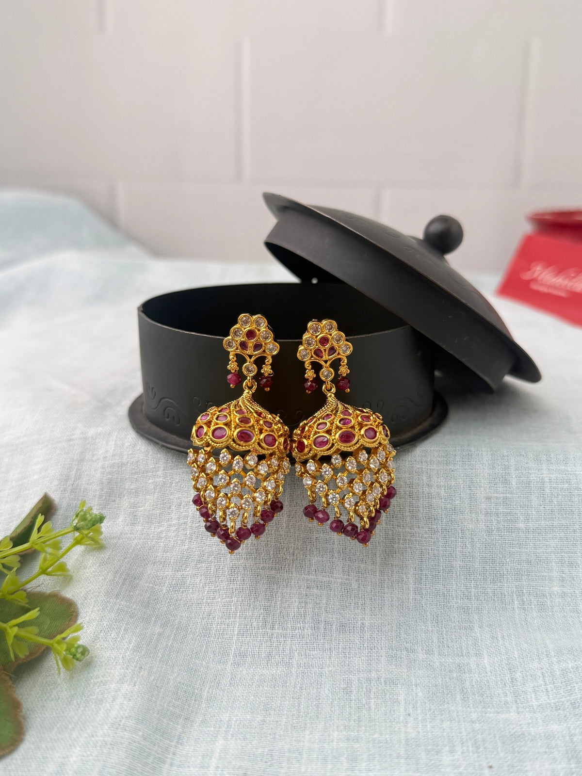 Antique Designer Jhumka Earrings| E0723 A - Mahilas