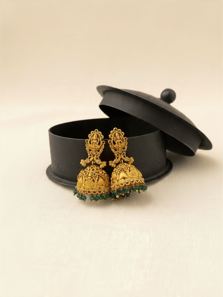 Antique Designer Jhumka Earrings| E0725 - Mahilas