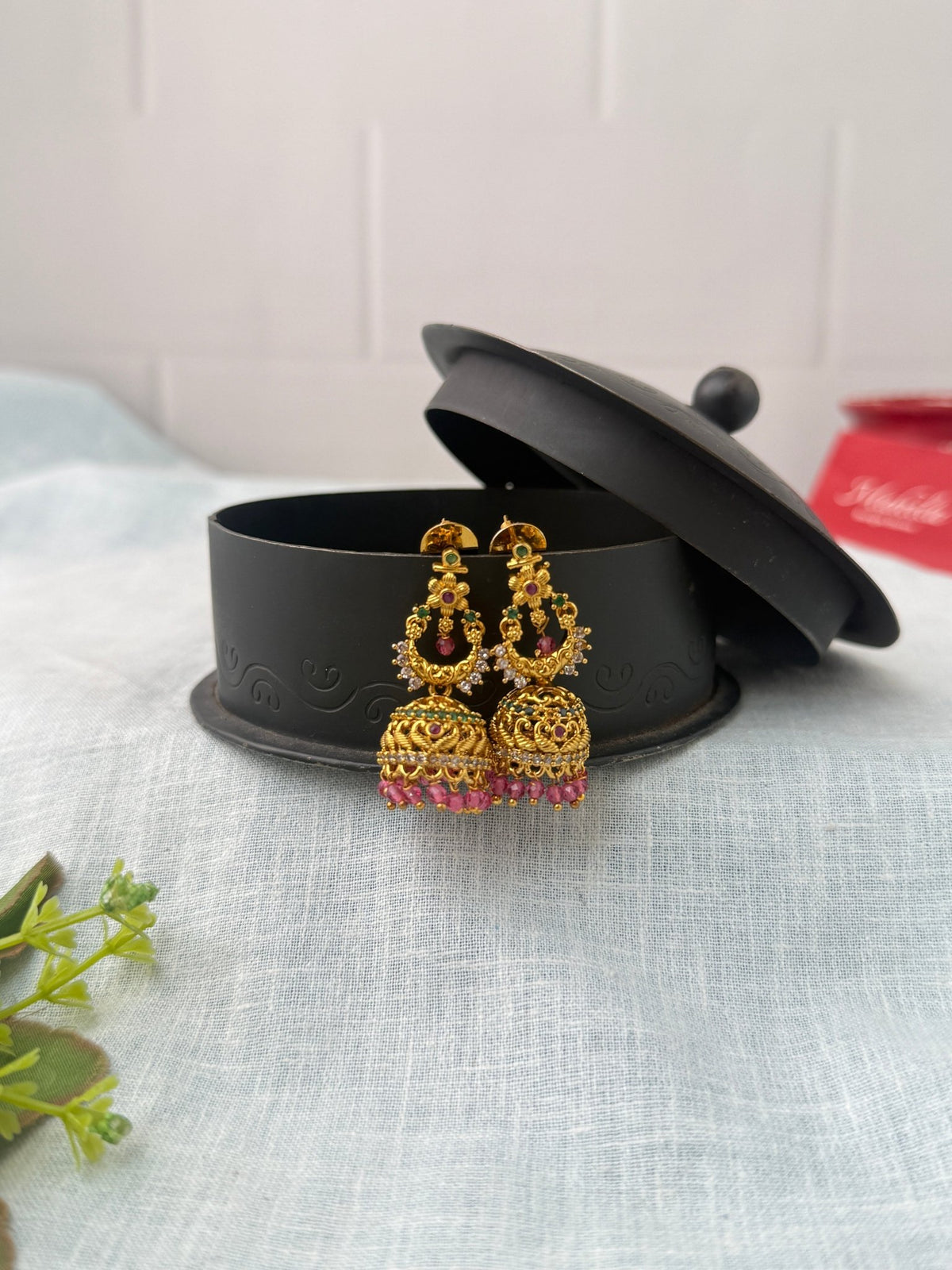 Antique Designer Jhumka Earrings| E0740 - Mahilas