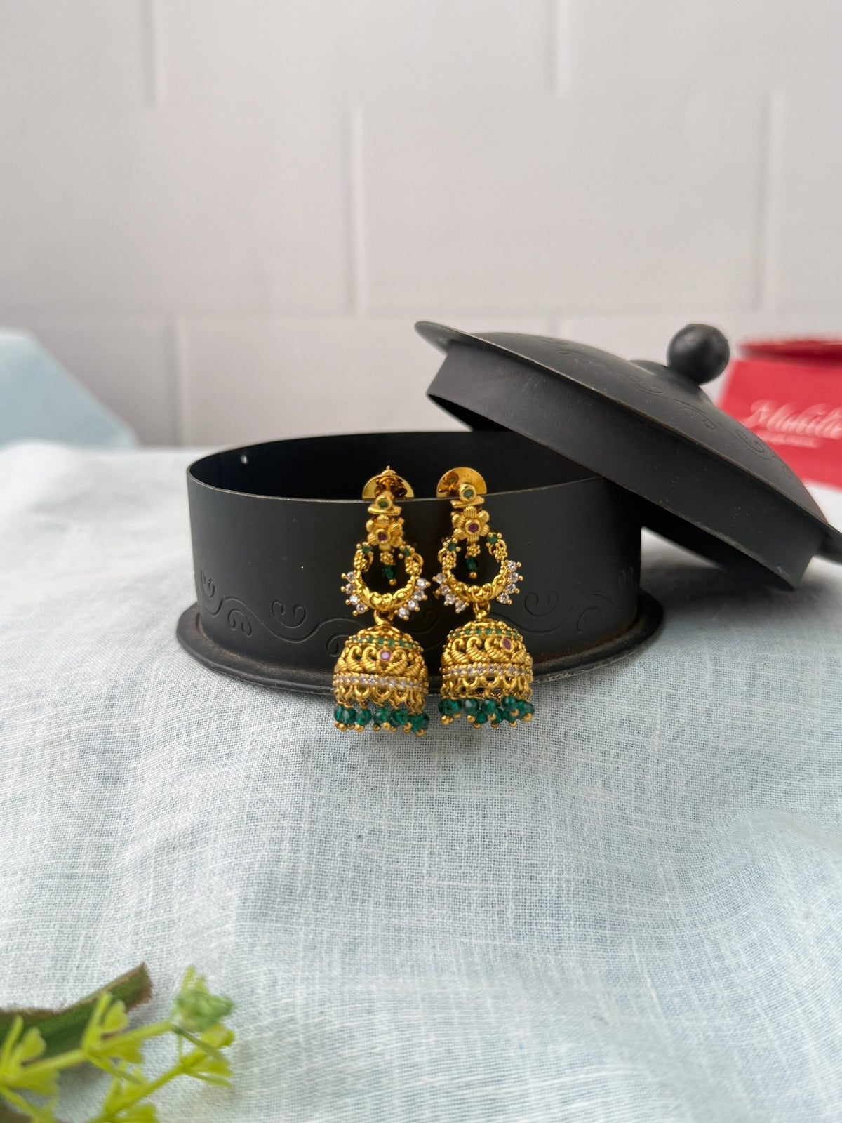 Antique Designer Jhumka Earrings| E0740 - Mahilas