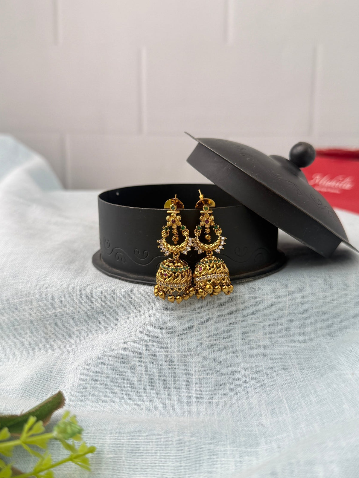 Antique Designer Jhumka Earrings| E0740 - Mahilas