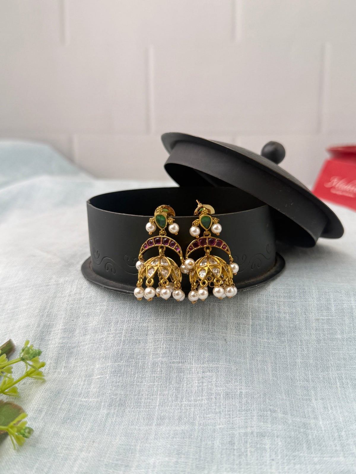 Antique Designer Jhumka Earrings| E0743 - Mahilas