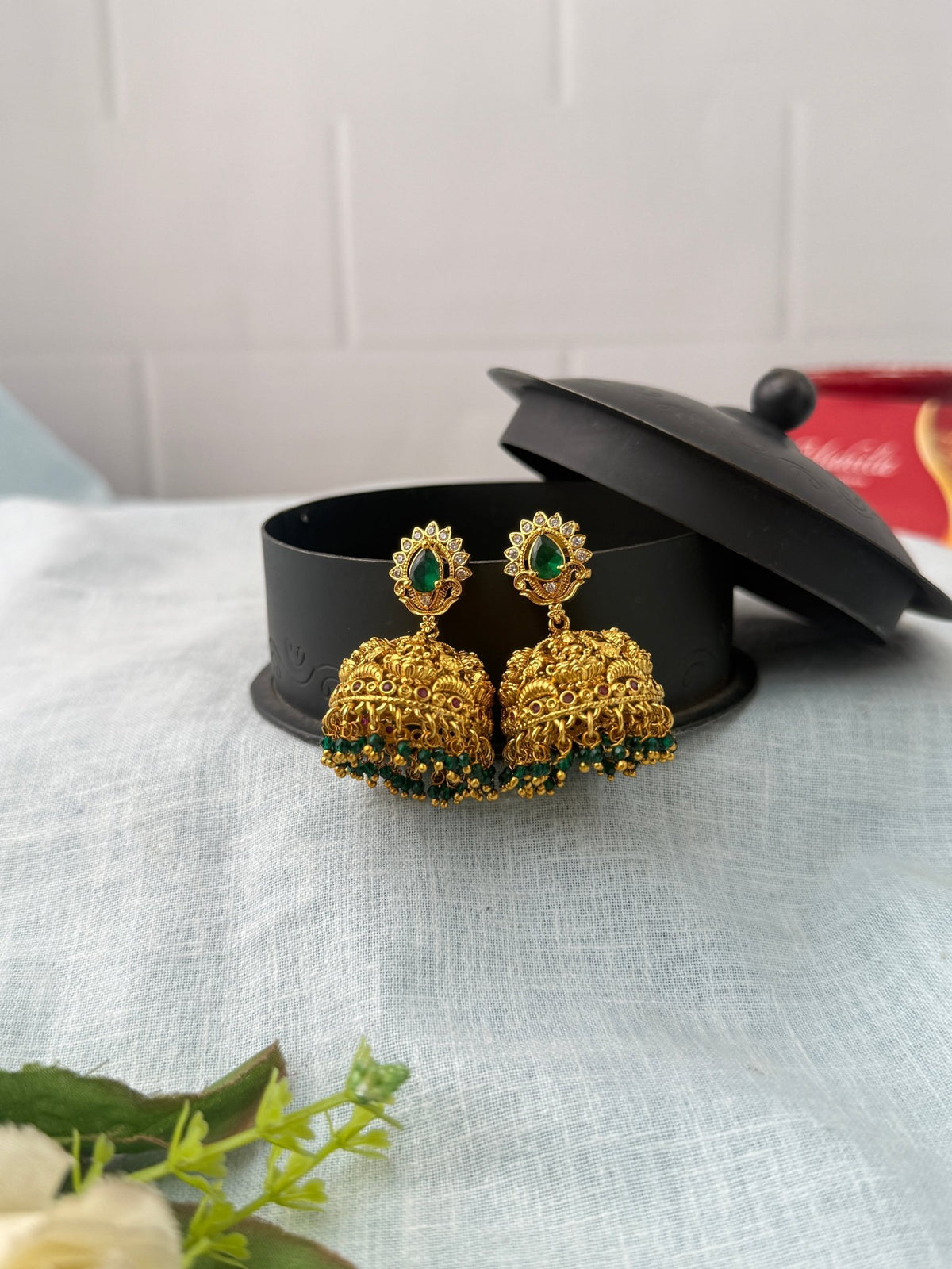 Antique Designer Jhumka Earrings| E0753 - Mahilas
