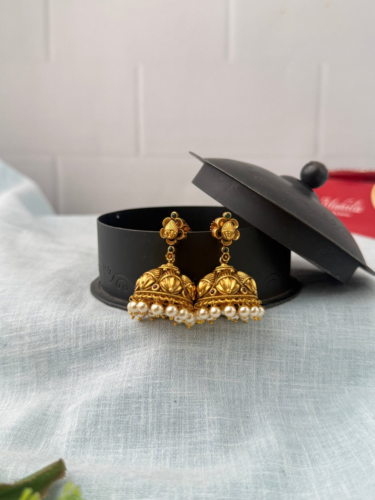 Antique Designer Jhumka Earrings| E0754 - Mahilas