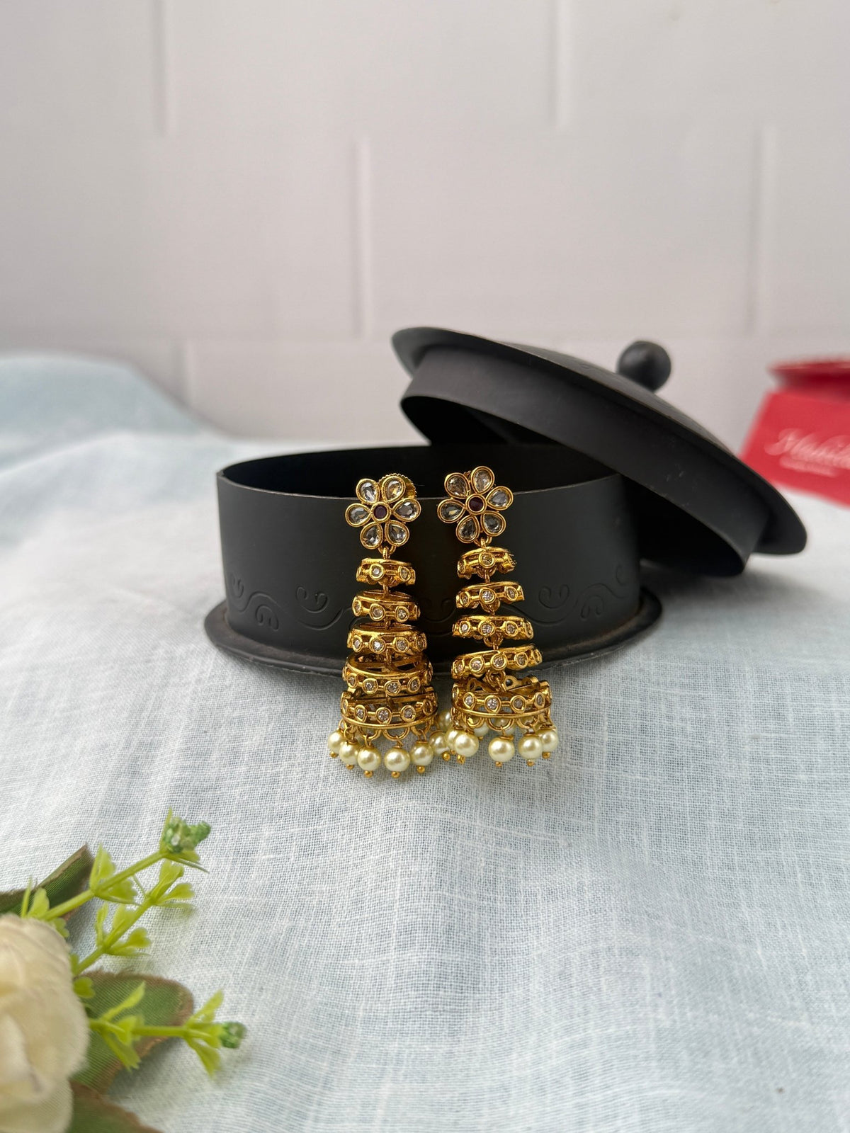 Antique Designer Jhumka Earrings| E0760 - Mahilas