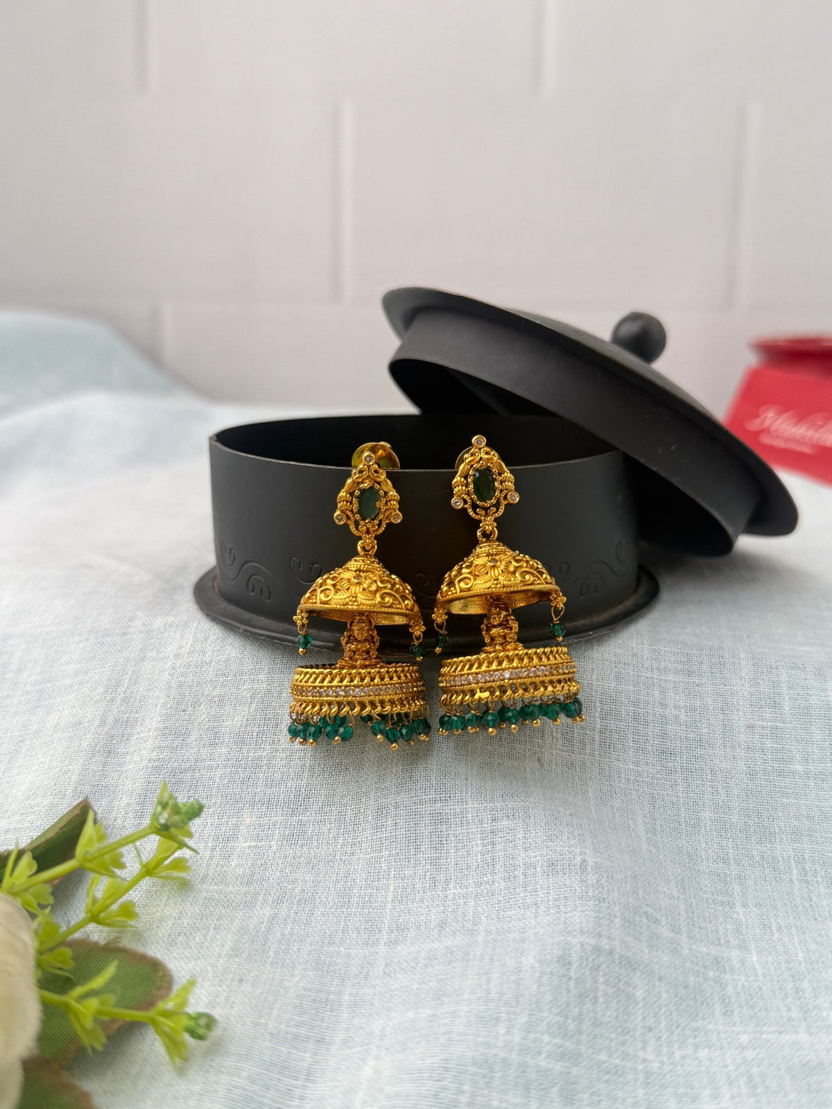 Antique Designer Jhumka Earrings| E0766 - Mahilas