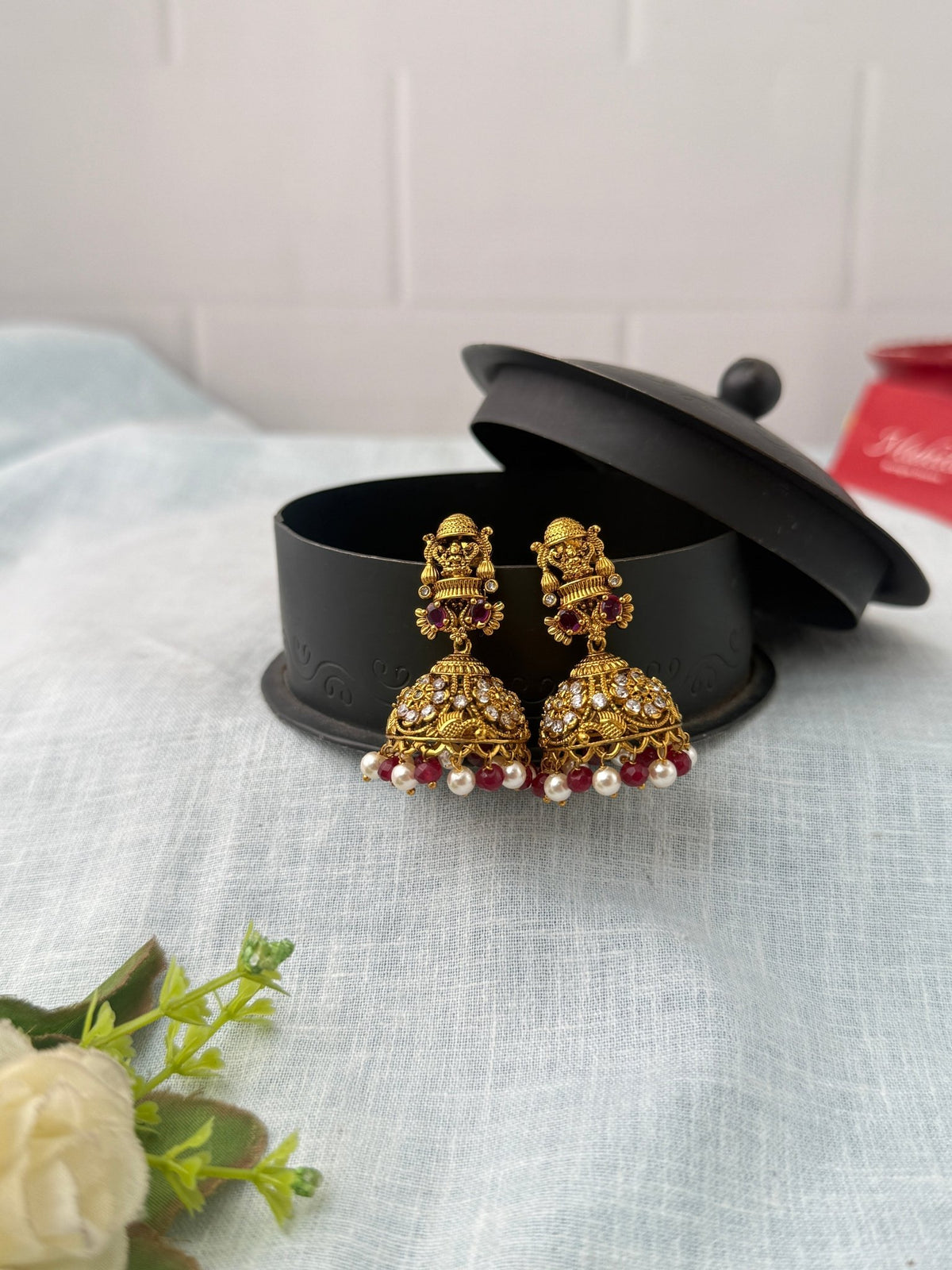 Antique Designer Jhumka Earrings| E0771 - Mahilas