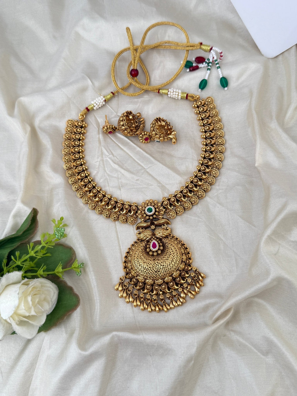 Antique Designer Necklace Elegant Pendant Short Set| N0621 - Mahilas