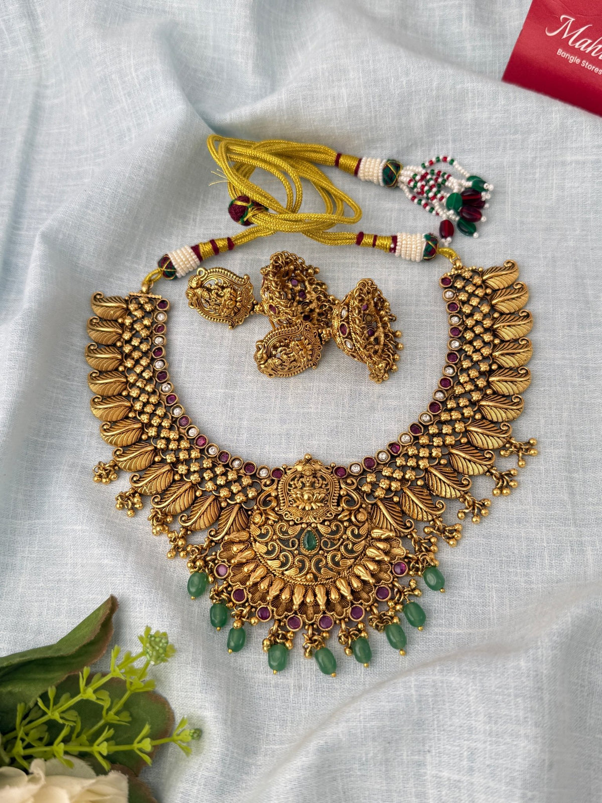 Antique Designer Necklace Luxurious Short Set| N1186 - Mahilas