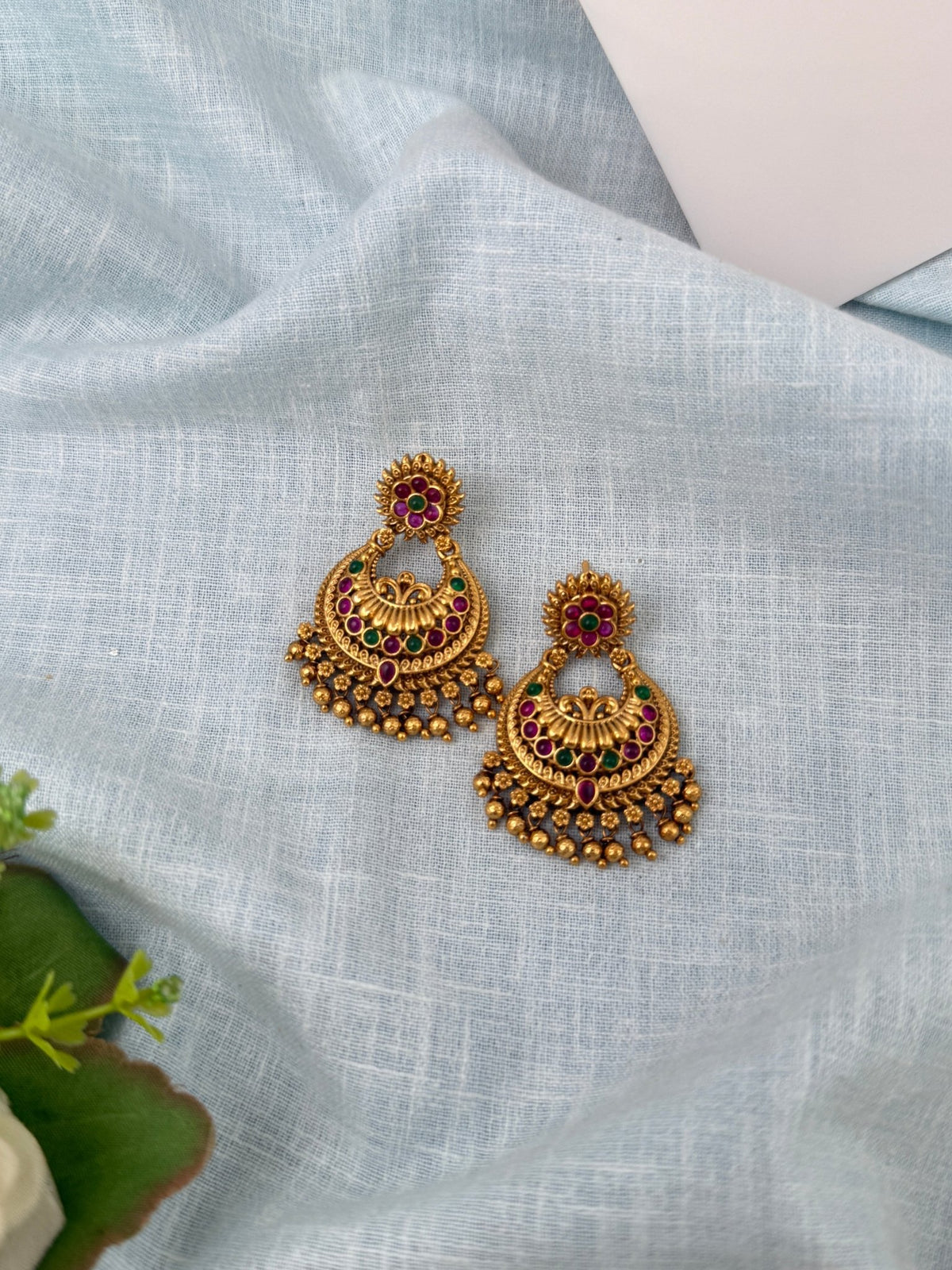 Antique Floral Earrings| E0612 - Mahilas