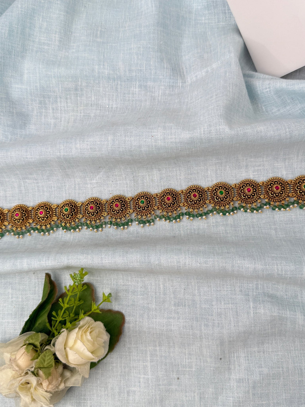 Antique Floral Grand Vaddanam Kamarbandh | V0083 - Mahilas
