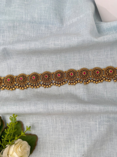 Antique Floral Grand Vaddanam Kamarbandh | V0085 - Mahilas