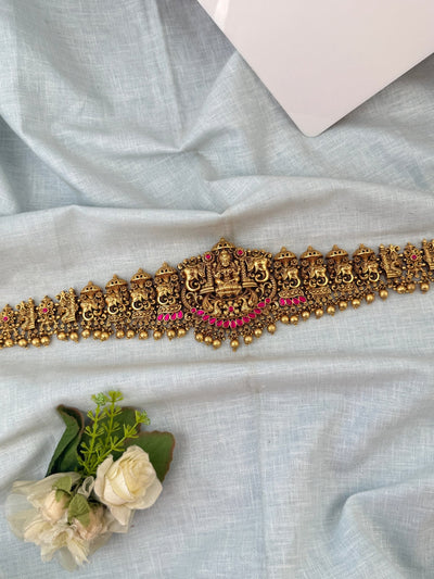 Antique Gaja Lakshmi Vaddanam Kamarbandh | V0050 - Mahilas