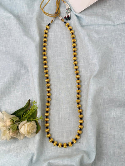 Antique Gold Beads Necklace Premium Long Chain| C0035 - Mahilas