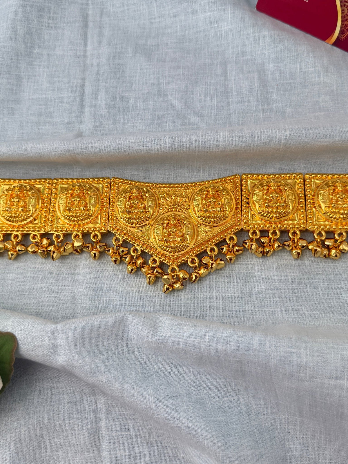 Antique Gold Lakshmi Grand Vaddanam Kamarbandh | V0096 - Mahilas