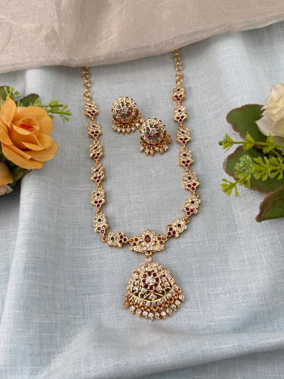 Antique Gold Like Necklace Set | N0439 B - Mahilas