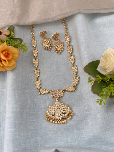 Antique Gold Like Necklace Set | N0441 A - Mahilas