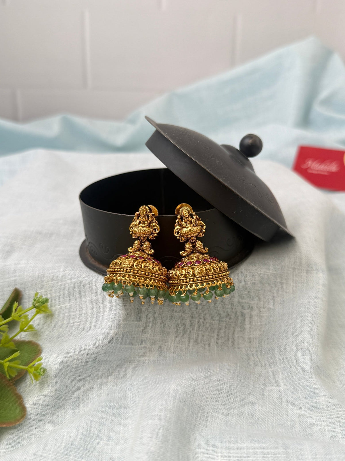 Antique Grand Jhumkas Earrings| E0615 - Mahilas