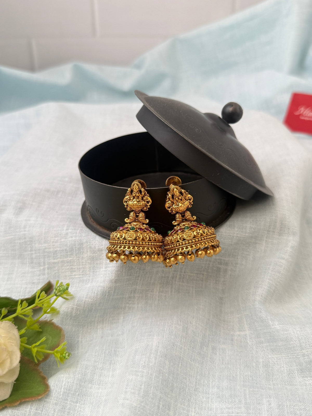 Antique Grand Jhumkas Earrings| E0617 - Mahilas