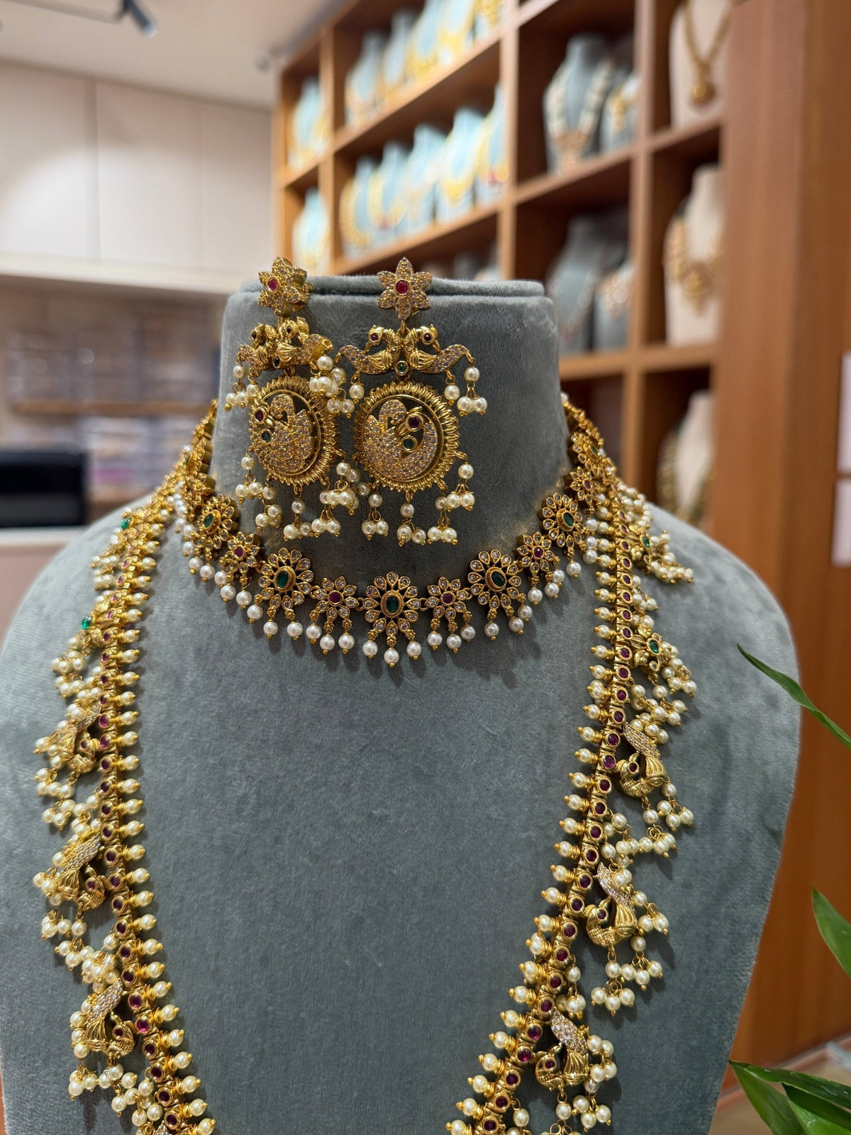 Antique Guttapusalu Bridal Necklace Full Set| NC017 - Mahilas