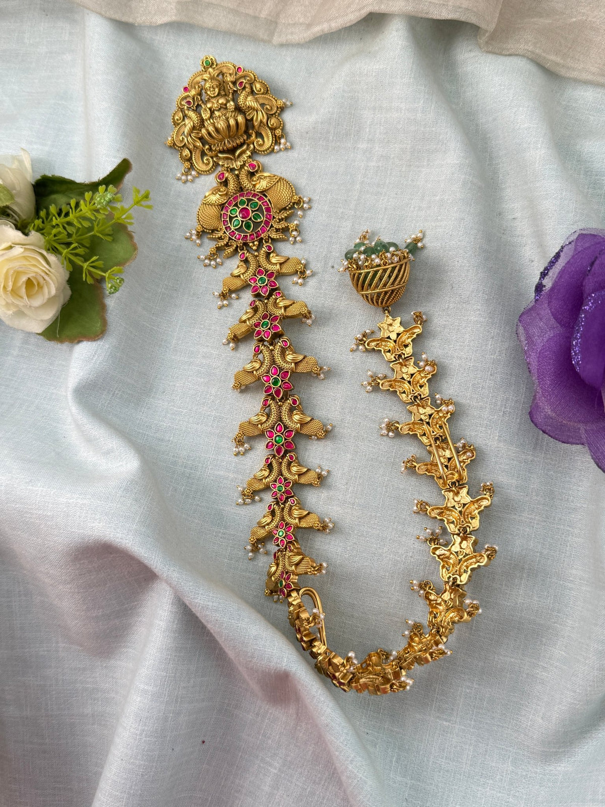 Antique Jadau Jadebille Lakshmi Long Bridal | 017 - Mahilas