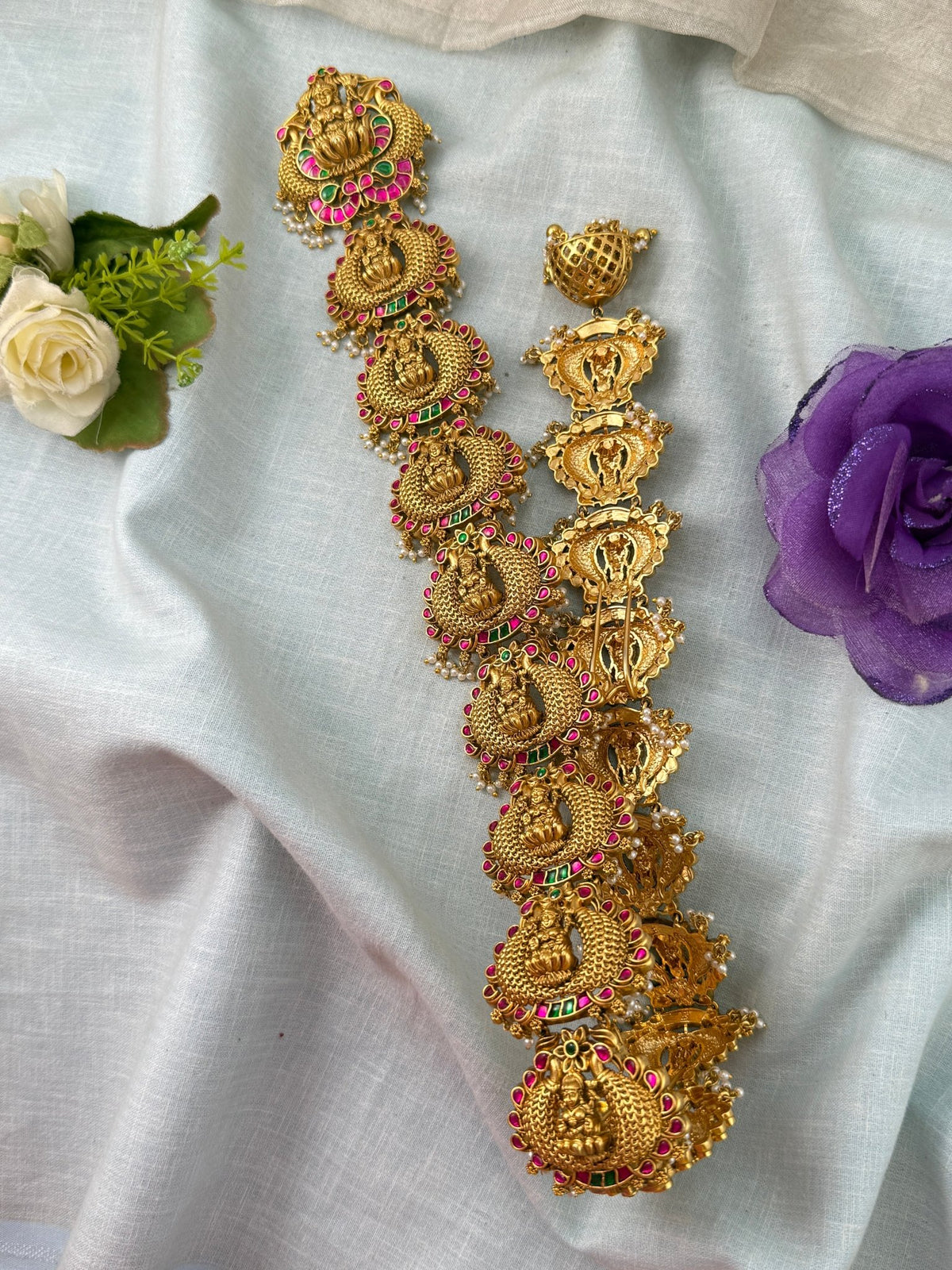 Antique Jadau Jadebille Lakshmi Long Bridal | 018 - Mahilas
