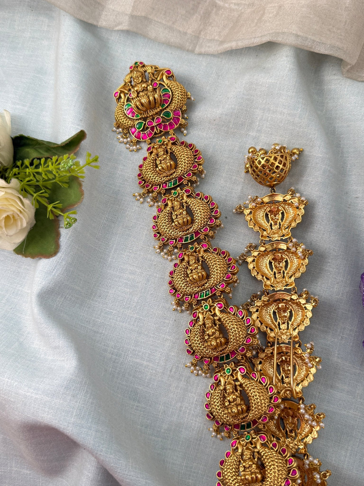 Antique Jadau Jadebille Lakshmi Long Bridal | 018 - Mahilas
